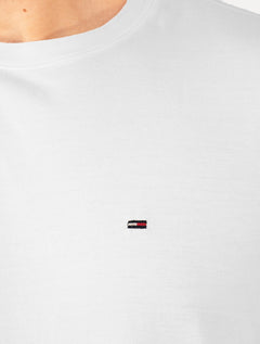 Camiseta Tommy Jeans Masculina Regular C-Neck Flag Branca