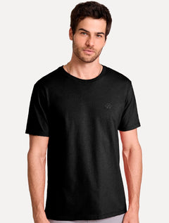 Camiseta John John Masculina Regular Fit Light Transfer Preto