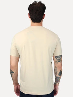 Camiseta K&J Black Premium Egípcio Flex Slim Caqui Claro