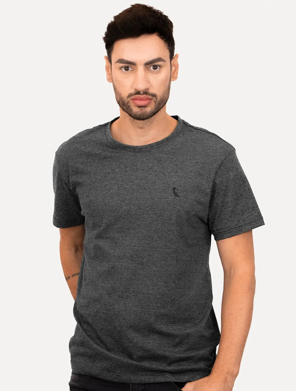 Camiseta Reserva Masculina Upcycling Preto Mescla