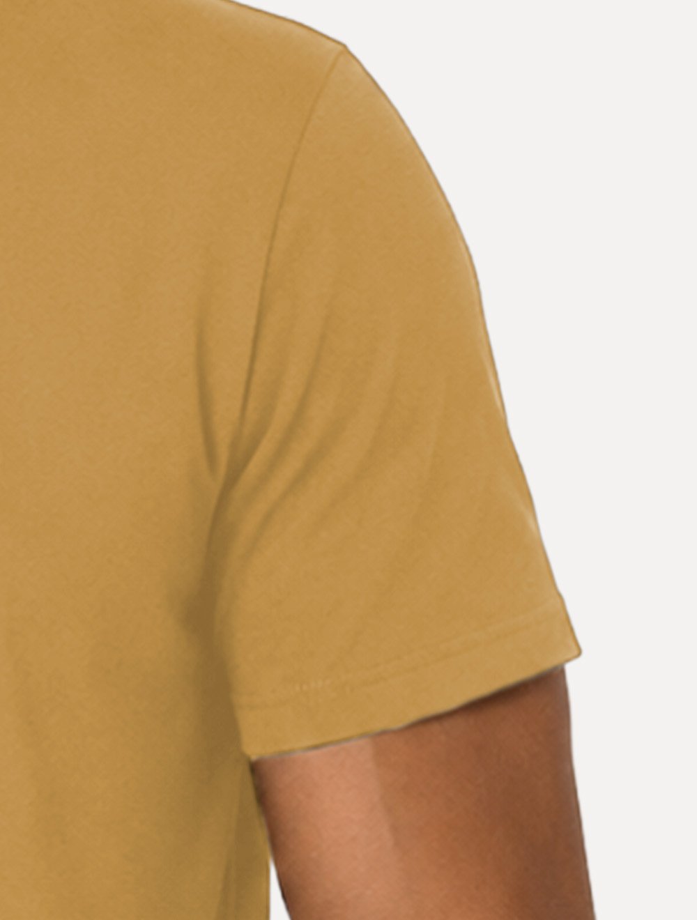 Camiseta Individual Masculina Comfort Pima Soft Touch Logo Amarelo Médio