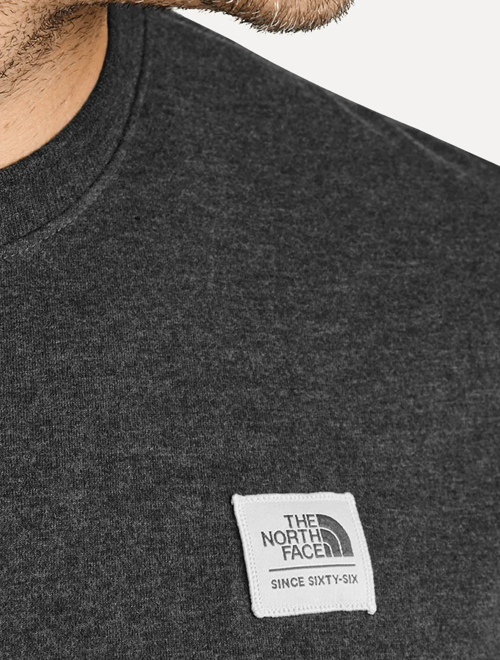 Camiseta The North Face Masculina Heritage Patch Heathered Grafite Mescla