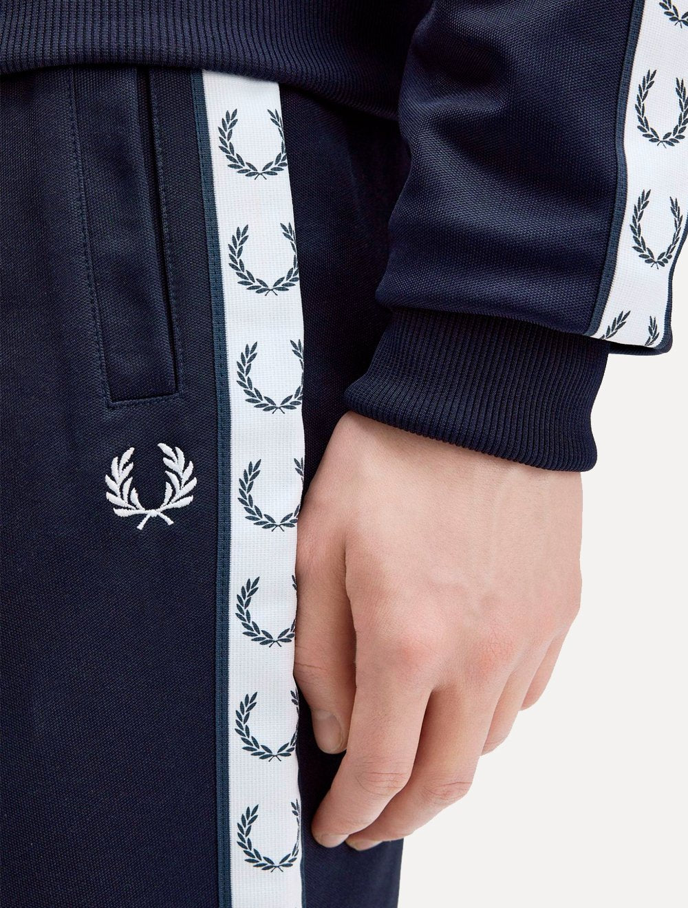 Calça Fred Perry Masculina Training Taped Track Azul Marinho