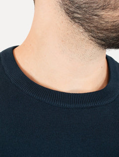 Suéter Calvin Klein Jeans Masculino Crewneck Tricot Mini Logo Azul Marinho