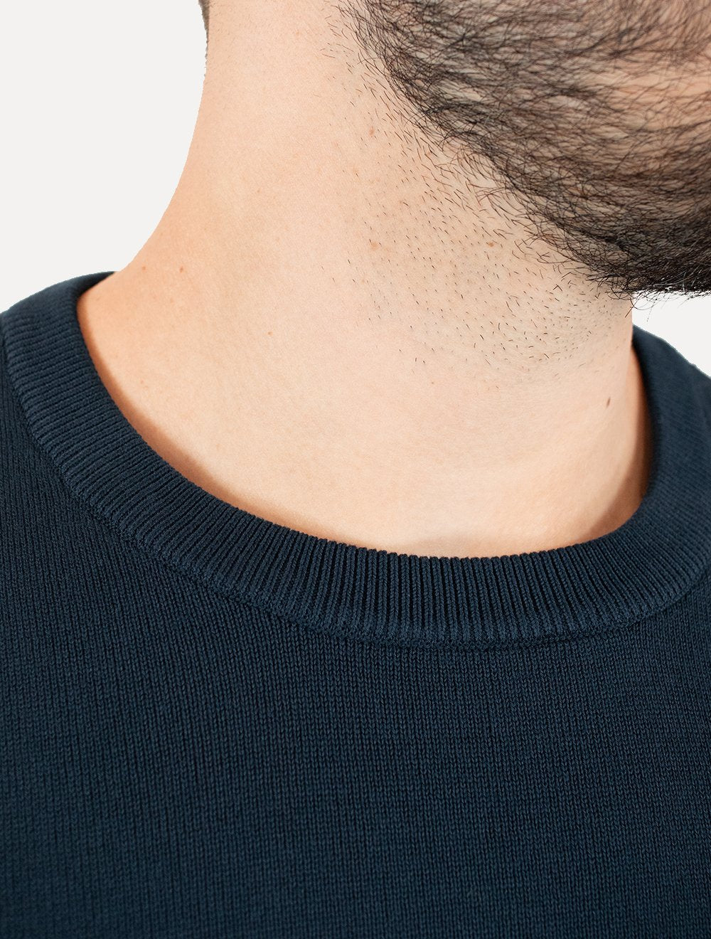 Suéter Calvin Klein Jeans Masculino Crewneck Tricot Mini Logo Azul Marinho