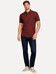 Polo Aramis Masculina Piquet Colorfix Bordeaux Bordô