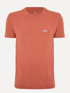 Camiseta John John Masculina Slim Fit Flame Laranja Escuro