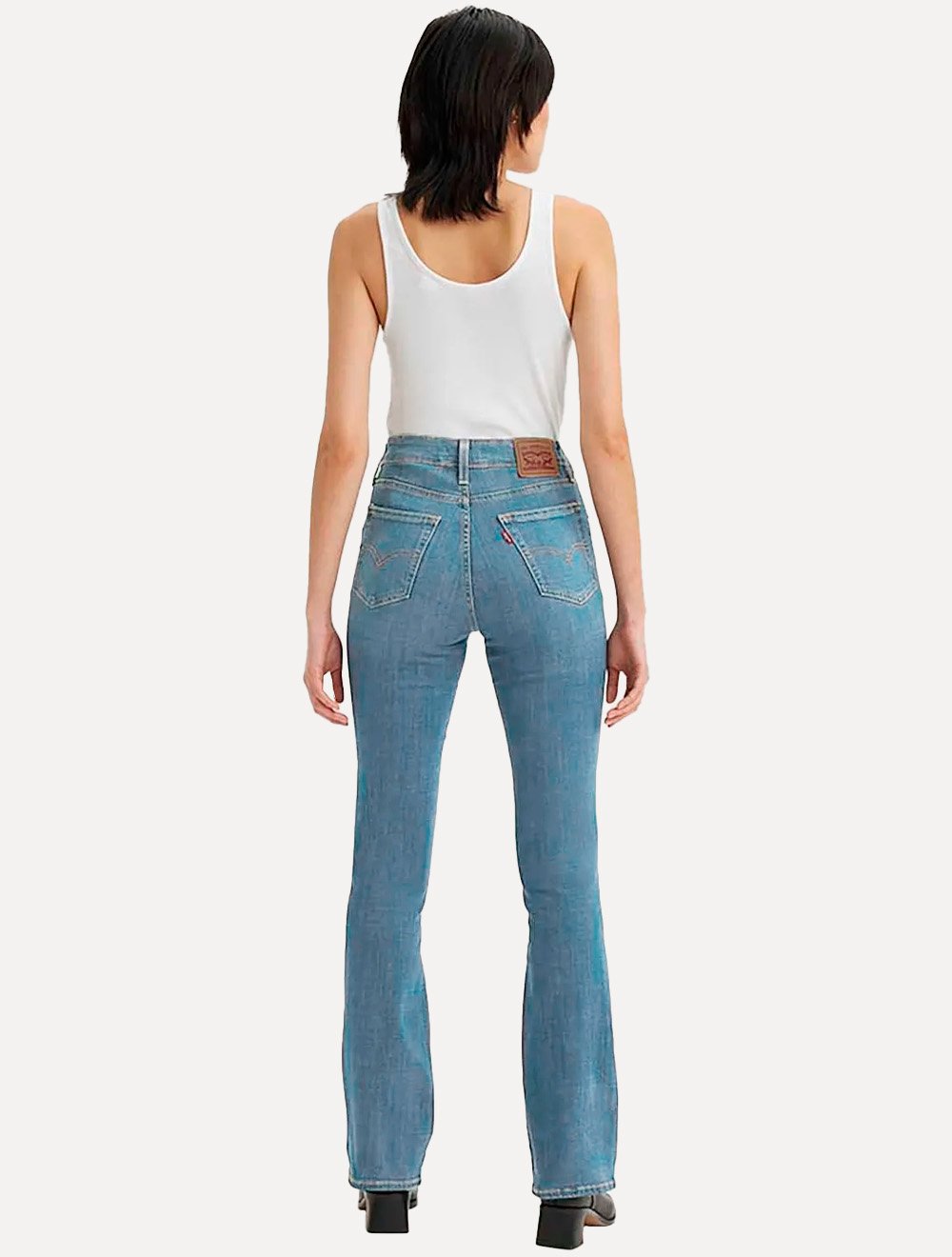 Calça Levis Jeans Feminina 725 High Rise Bootcut Azul Claro