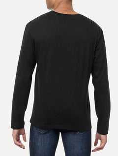 Blusa Calvin Klein Jeans Masculina Manga Longa CK New York Preta