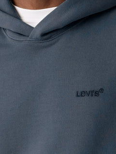 Moletom Levis Masculino Hoodie Fleece Embroidered Azul Marinho
