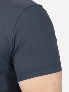 Camiseta Guess Masculina Los Angeles Logo Block Azul Marinho