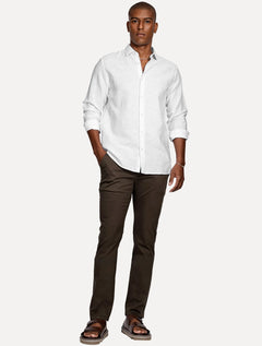 Camisa Aramis Masculina Regular Slim Linho Branco