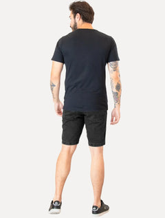 Bermuda Lacoste Jeans Masculina Essential Cotton Preta
