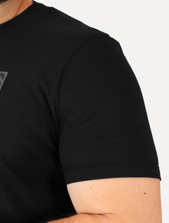 Camiseta Guess Masculina Los Angeles Logo Block Preta