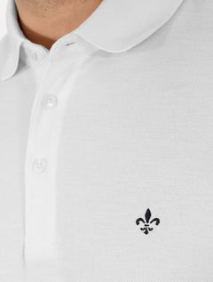 Polo Dudalina Masculina Piquet Comfort Pima Branca