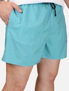 Short Reserva Masculino Beachwear Basico Textura Azul Turquesa