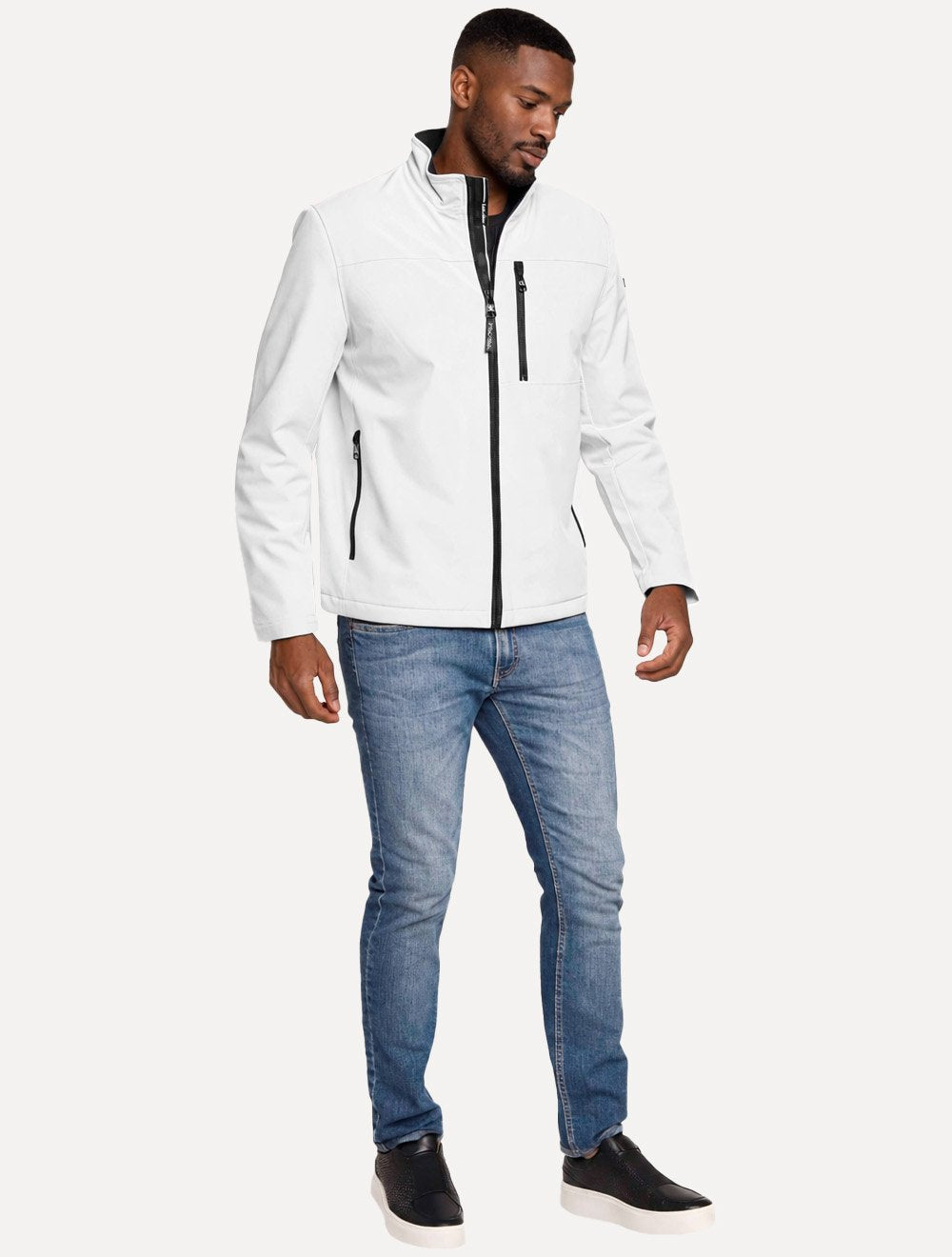 Jaqueta Calvin Klein Masculina Soft Shell Fur Branca