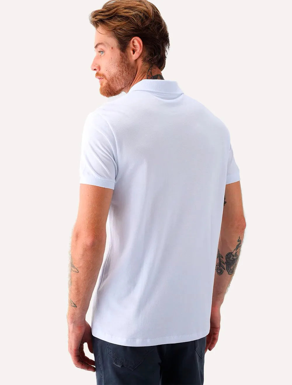 Polo Ellus Masculina Piquet Classic Easa Branca