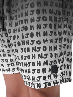 Short John John D'Água Reto Other Side Gradient Preto/Branco