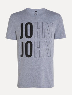 Camiseta John John Masculina Regular Fit John Out Cinza Médio Mescla