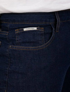 Calça Calvin Klein Jeans Masculina Super Skinny 5 Pockets Escura