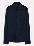 Camisa Ellus Masculina Tricoline LY Classic New Italian Azul Marinho