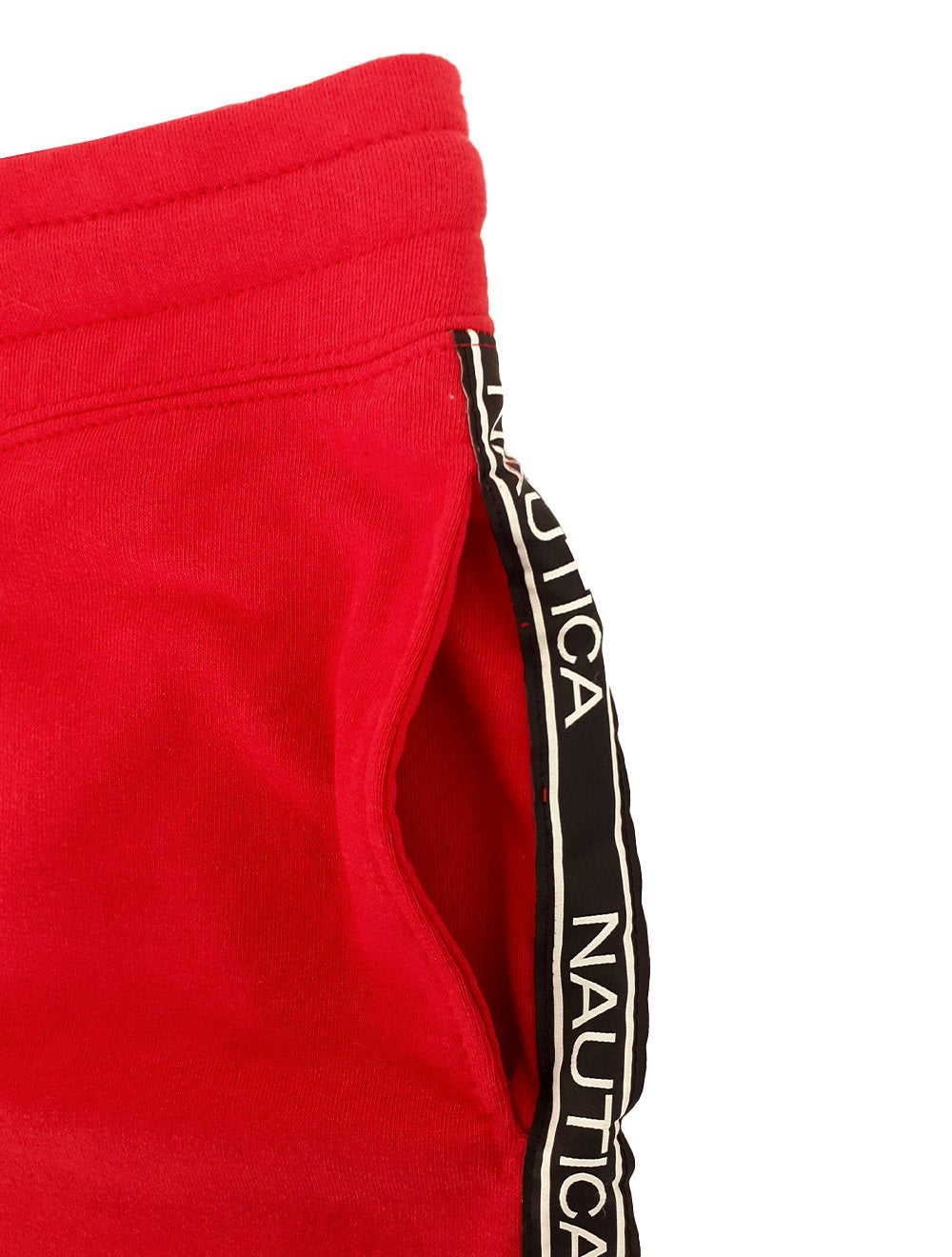 Bermuda Nautica Masculina Moletom Side Sash Logo Vermelha