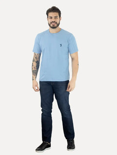 Camiseta Aleatory Masculina Navy Icon Azul Ciano