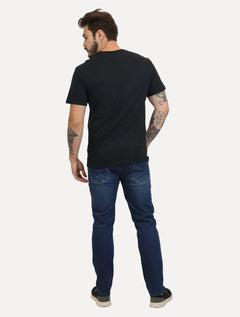 Camiseta Tommy Jeans Masculina Regular Varsity Arc Preta