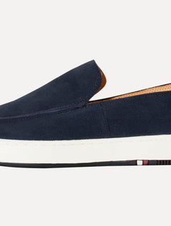 Tênis Osklen Masculino Camurça Moc Soho Soft Azul Marinho