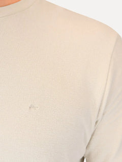 Camiseta Aramis Masculina Regular Gola Portuguesa Tricot Cáqui Claro
