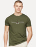 Camiseta Tommy Hilfiger Core Logo Tee Verde Musgo