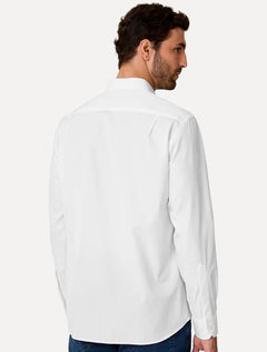 Camisa Dudalina Masculina Comfort Superfine Cotton Mono Logo Branco