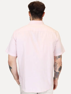 Camisa Levis Masculina Relaxed Oxford Authentic Button Down Rosa Claro