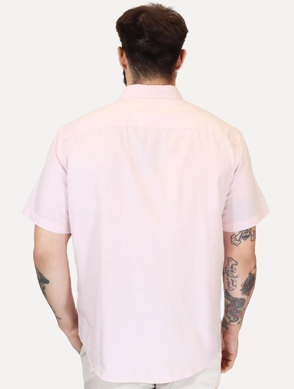 Camisa Levis Masculina Relaxed Oxford Authentic Button Down Rosa Claro