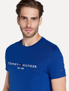 Camiseta Tommy Hilfiger Masculina Core Logo Tee Azul Royal