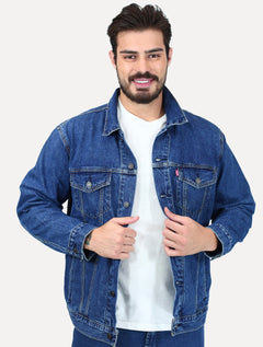 Jaqueta Levis Jeans Masculina Trucker Relaxed Azul Escuro A57820104