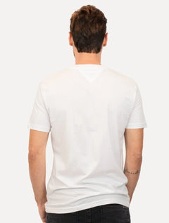 Camiseta Tommy Hilfiger Masculina Roundle Logo Chest Branca