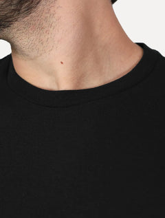 Camiseta K&J Black Cotton Flex Slim Preto
