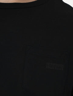 Camiseta Ellus Cotton Fine Easa Detail Pocket Classic Preta