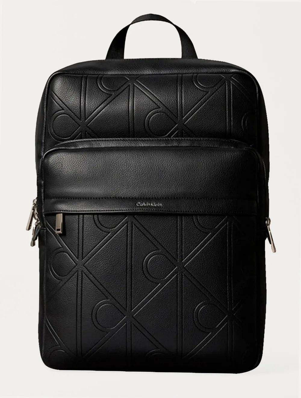 Mochila Calvin Klein Redonda Aop Emboss Preta