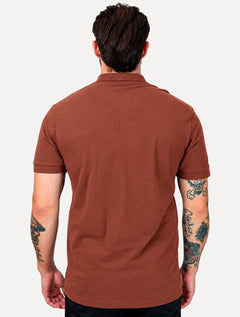 Polo Aramis Masculina Regular Basic Piquet Surton Mono Logo Terracota