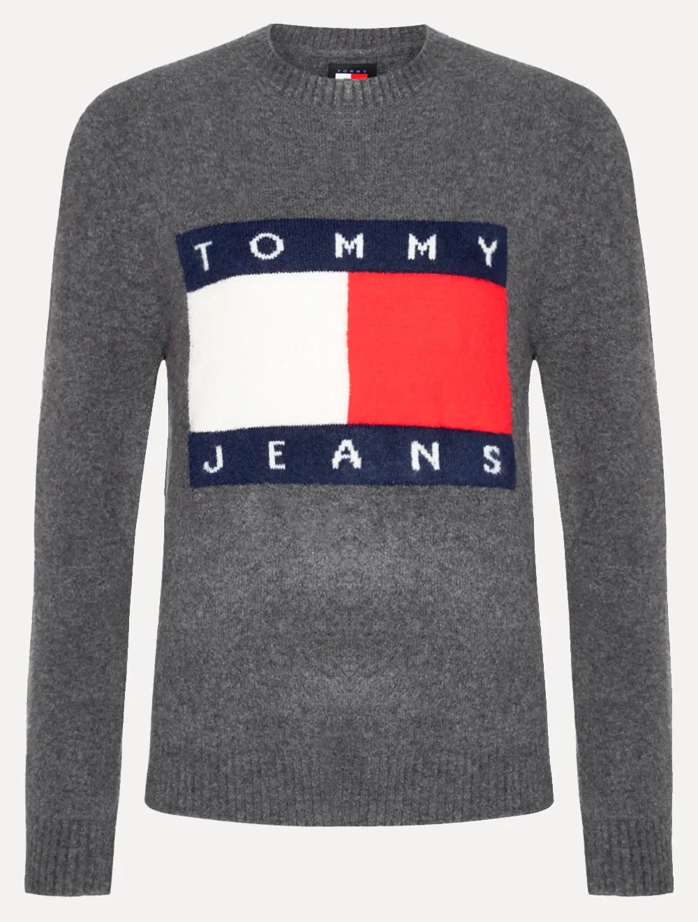 Blusa Tommy Hilfiger Masculina  Regular Melange Flag Chumbo