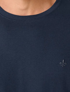 Camiseta Dudalina Masculina Basic Essential Mono Icon Azul Marinho