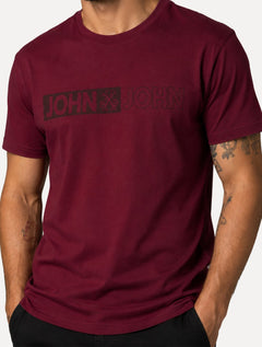 Camiseta John John Masculina Regular Fit On And Off Vinho