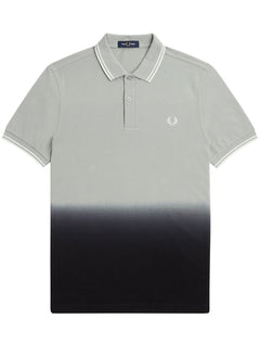 Polo Fred Perry Masculina Regular Piquet Ombre Marinho Cinza