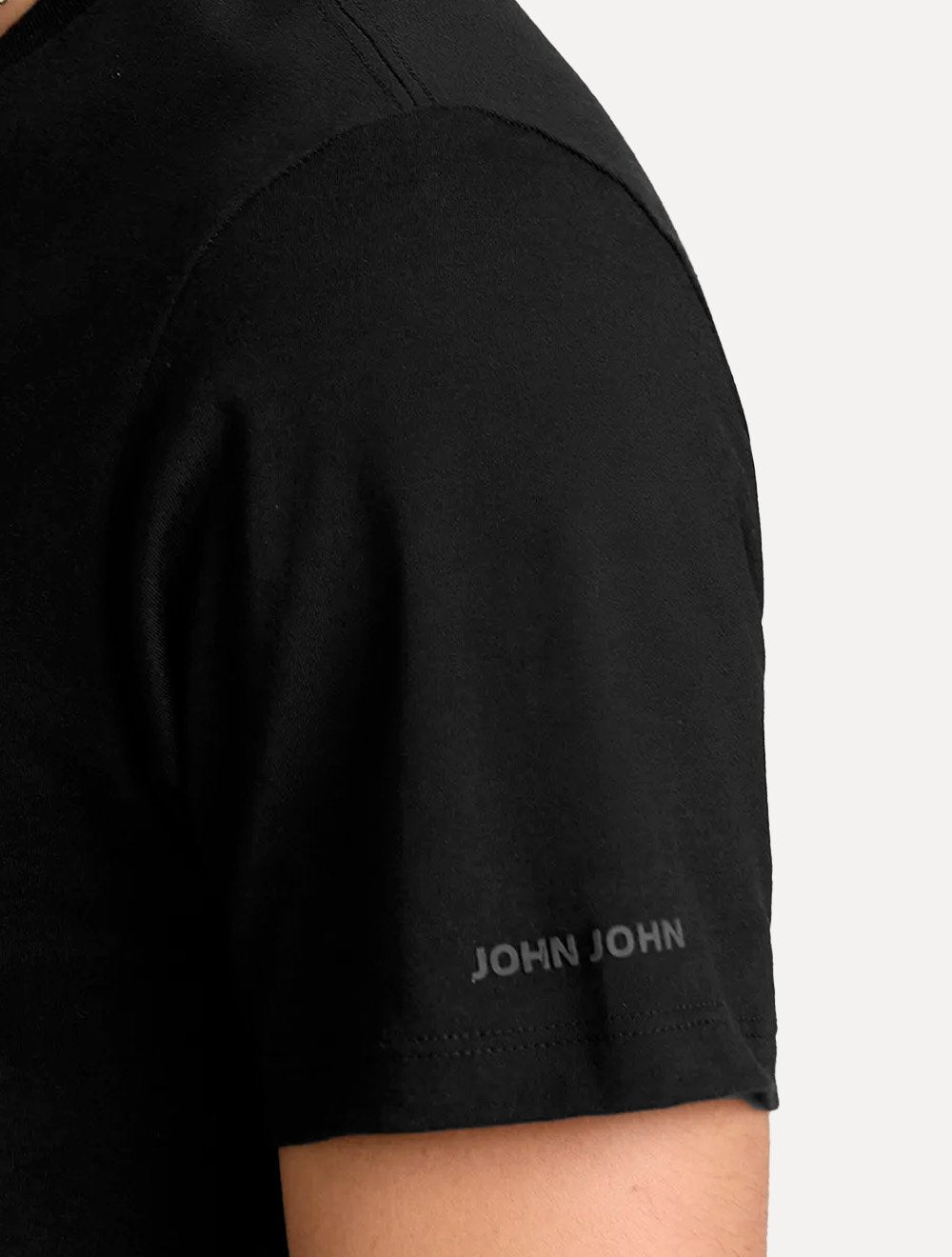 Camiseta John John Masculina Slim Fit Simple Preto