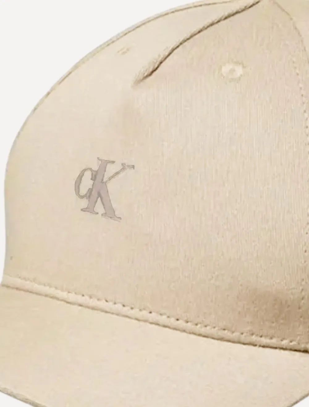 Boné Calvin Klein Jeans Masculino 5 Gomos Rubber CK Cáqui Claro