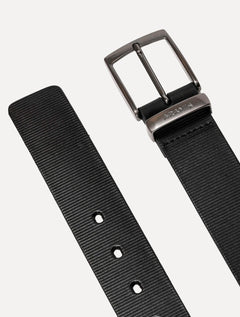 Cinto Aramis Masculino Couro Lines Marrom Café/Preto