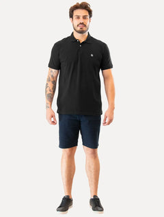 Polo Original Penguin Masculina Piquet Classic Preta
